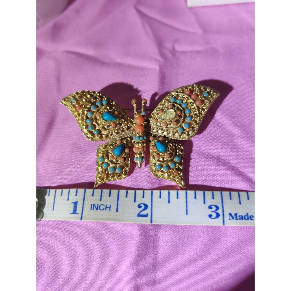 Butterfly Pendant Brooch vintage